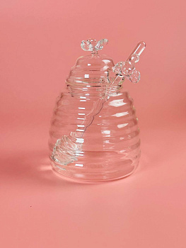 Банка для мёда 480мл с ложкой в под.уп. 200-136 