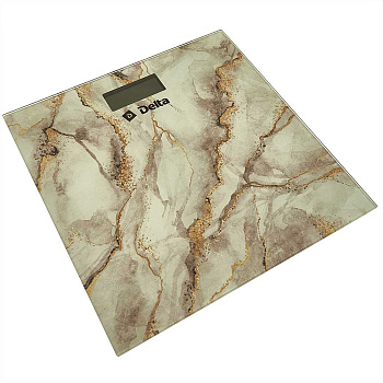 Весы напольные электронные DELTA D-9015 Белый мрамор