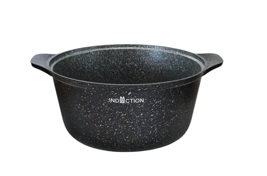 Кастрюля 4л со стеклянной крышкой, АП линия "Granit Ultra Induction" (Blue) кгги43а