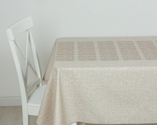 Клеенка Алегра, 137 см, Лён и кружево