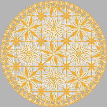 Салфетка Grace Лейс 30*30 LO-1005А Золото круг