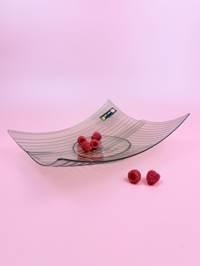 Блюдо сервировочное 20*27см (пластик) цвет микс OLS-033А-34