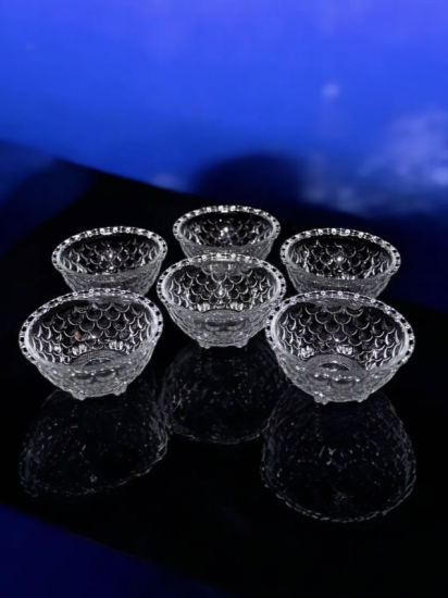 Набор 6 салатников h-5смd-11,5см190мл Gold fish 6083 RYG (GG-2022)