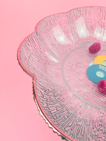 Салатник 23см (пластик) цвет микс OLS-033А-8