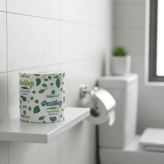 Туалетная бумага "Файбер" т.м. Файбер
