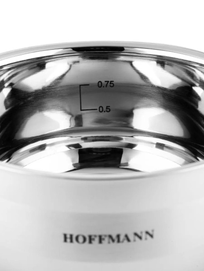 Кастрюля 1,0 л с крышкой нержавеющая  сталь 3-х сл. капс. дно .НМ 5314 (14 см)