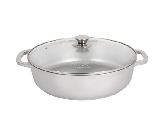 Сотейник 320/85мм со стеклянной крышкой с3281