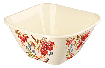 Миска квадратная 2л с декором (бежевый) 222143127/09,,