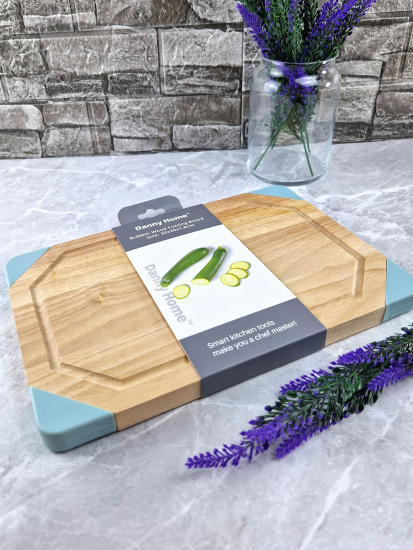 Доска разделочная с силиконовыми уголками 30*20*1.8см OLS-DM-106