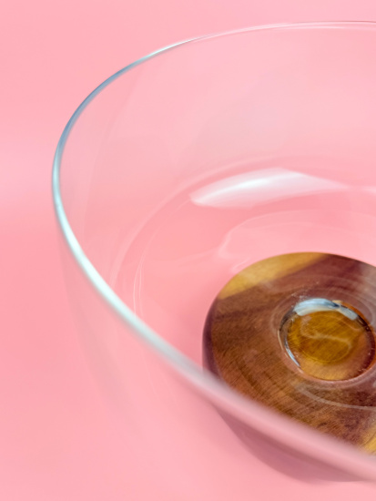 Фруктовница на деревянной ножке OLS-9414-9