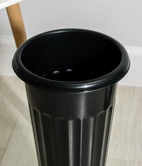 Ваза для цветов под срезку Д210мм,В440мм (черный) М5142