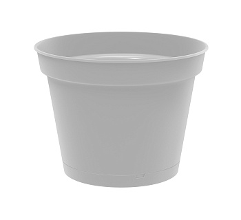 Горшок для цветов "Mint" D185мм 2,3л с поддоном (серый) 221612035/03