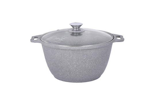 Кастрюля 4,0л со стекл. кр. АП (светлый мрамор) кмс42а Кастрюля 4,0л со стекл. кр. АП (светлый мрамор) кмс42а