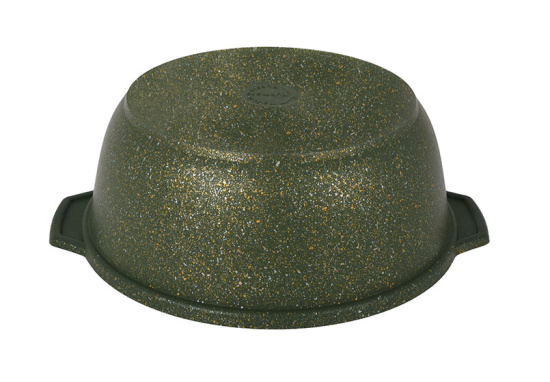 Кастрюля-жаровня 4л со стеклянной крышкой, АП линия "Trendy style" (malachite) ж41tsml