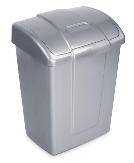 Контейнер для мусора "Форте" 19л серебристый С342СРБ