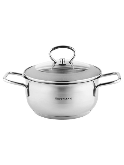 Кастрюля 1,6л нержавеющая стальс крышкой 3-х сл. капс. дно НМ 5316 (16 см) Кастрюля 1,6л нержавеющая стальс крышкой 3-х сл. капс. дно НМ 5316 (16 см)