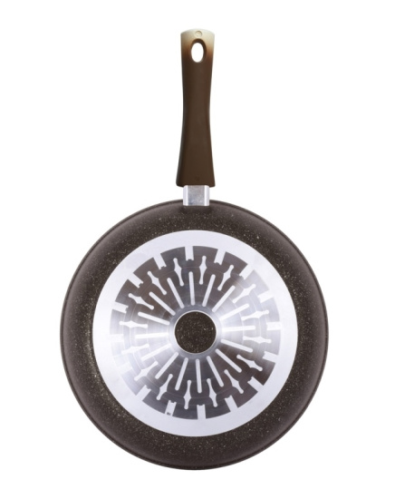 Сковорода 280мм со съемной ручкой, АП (кофейный мрамор) линия "Marble Induction" смки282а Сковорода 280мм со съемной ручкой, АП (кофейный мрамор) линия "Marble Induction" смки282а
