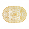 Салфетка ажурная Grace 30*45 овал 50шт в рулоне золото