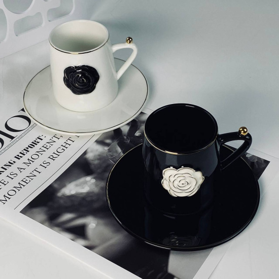 Кофейный набор 4пр. 95мл в под.уп.(х24)Фарфор 133-462