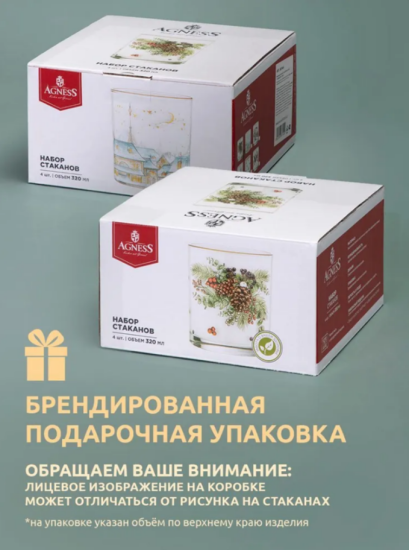 НАБОР СТАКАНОВ ИЗ 4-Х ШТ. "CELEBRATION" 320 МЛ 887-444