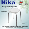 Табурет "Фабрик 3" без обода на 4-х опорах ТФ03 светло-серый