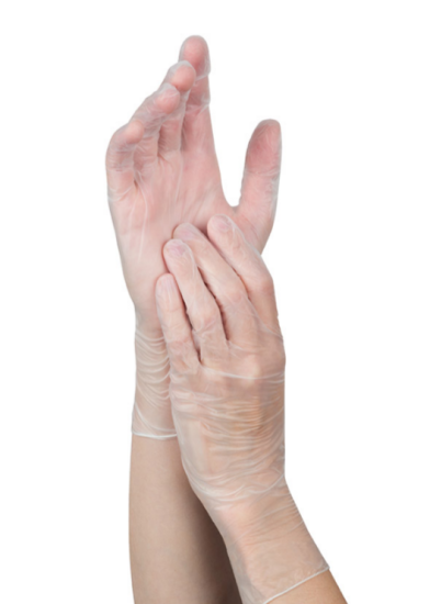 Перчатки виниловые, неопудренные, размер L, 10шт 008342