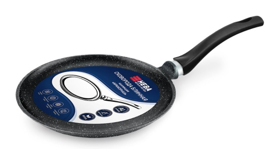 Сковорода блинная 24 н/р «Мраморная» MR6224