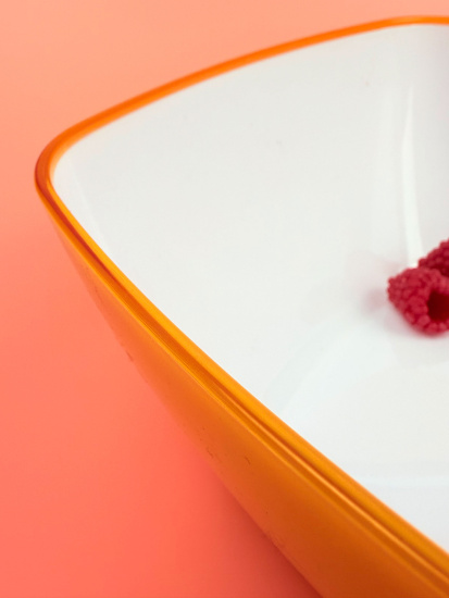 Салатник 19*19см пластиковый (цвет микс) OLS-179-13