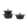 Набор кастрюль Гранит 2л, 3л, 4л с кр., нКас01аг