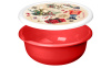 Миска "Modena" 1,2л с крышкой с декором "Игрушки" (красный) 223138206/03