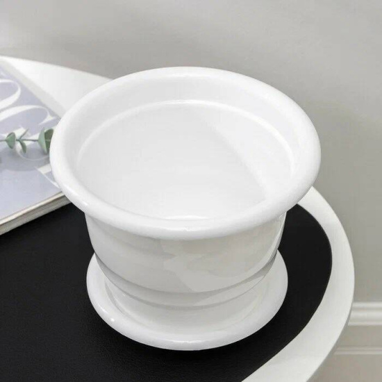 Горшок цв."Виола" 3,5л. с под. М1339 белый.