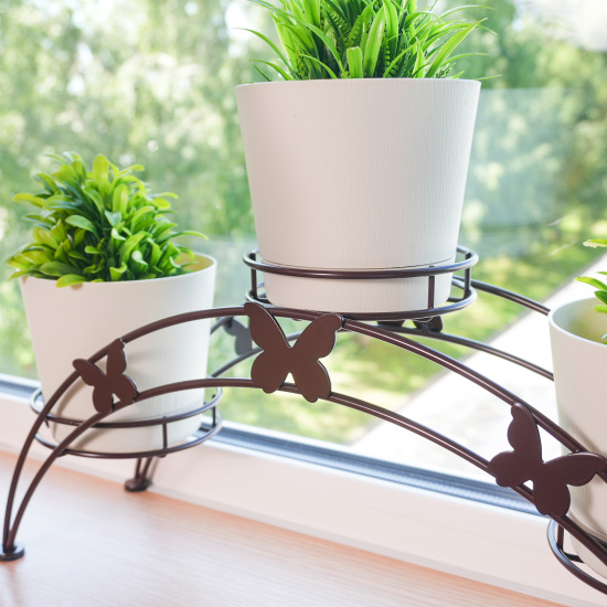 Подставка для цветов напольная "Арка 3" Коричневый