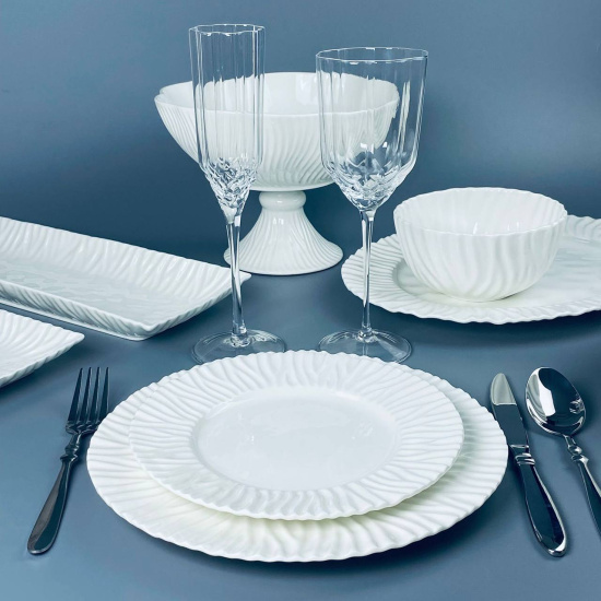 Набор из 6 тарелок 27х2см САВАННА в под.уп.(х4)Фарфор 305-306