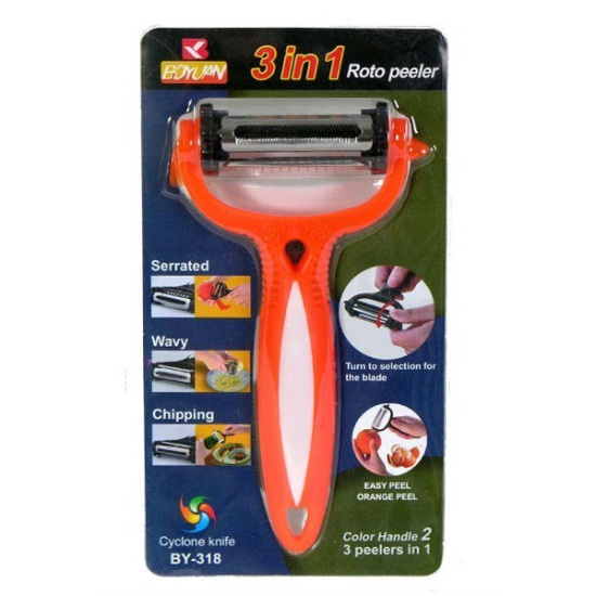 Овощечистка многофункциональная 3в1 на блистере ID2440