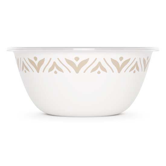 Чаша "Эстетика" 3,5л (с крышкой) (бело-бежевый) М8739