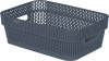 Корзина для хранения Keeplex Ajur с ручками 3л 27,1х18,3х8,7см космический серый KL411010026
