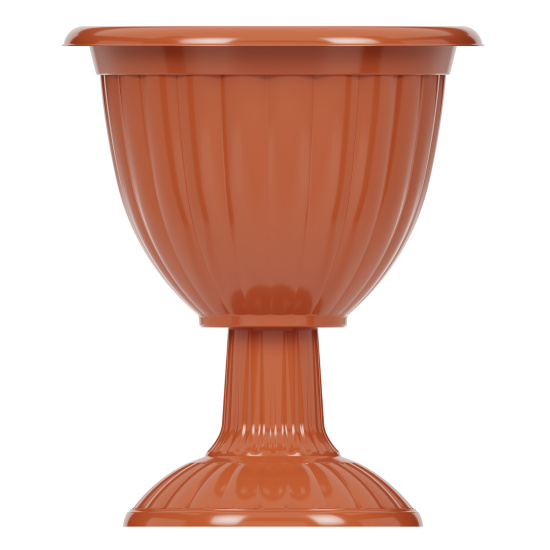 Вазон "Жасмин" 18л (на высокой ножке)(коричневый)  М1329