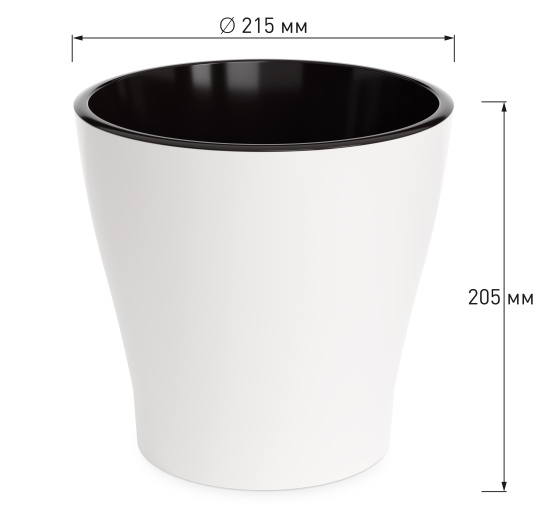 !!!Горшок цв. "Лея" 5,0л двойной (с автополивом) М7933, М7936, М7930