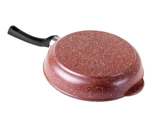 Сковорода 280/55мм с пластиковой ручкой с крышкой с2811аш