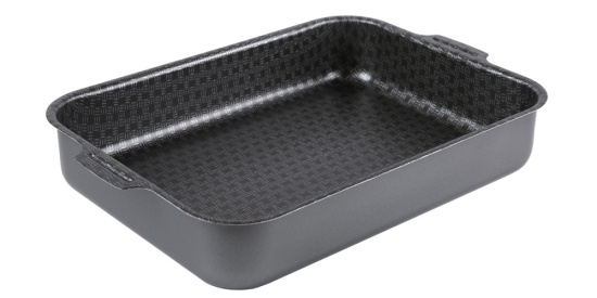 61633017 Противень 230*300мм 2 цельн.руч. б/кр. а/п "Лён"