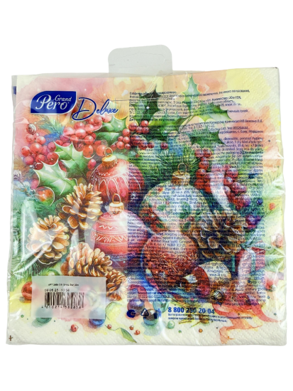 Салфетки GrandPedro Deluxe 33*33 Этюд 3сл 20л 2838