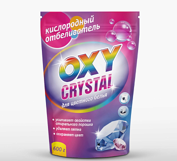 Отбеливатель кислородный 600гр для цветного белья Oxy crystal СТ-18