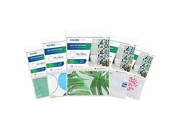 Штора для ванной 170*180см Для бережливых