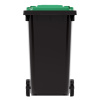 Бак для мусора 240л на колес. зеленый М5937