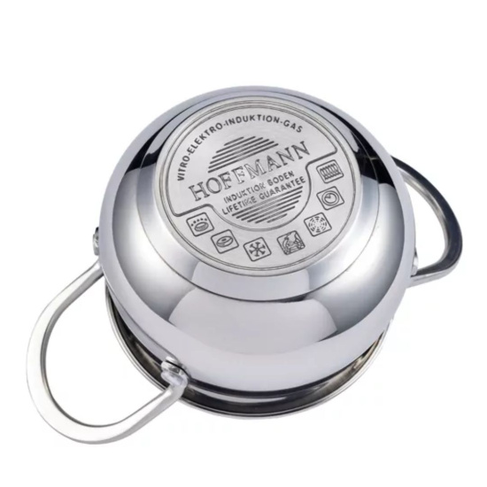 Кастрюля нерж. сталь, 1,1л.(12см) НМ 5332 Кастрюля нерж. сталь, 1,1л.(12см) НМ 5332