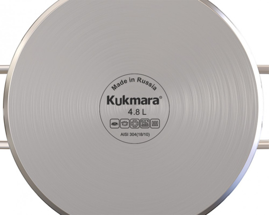 Сотейник линии "SAFIA" 4,8л.д.28см, со стекл.крышкой SF-STP4828G