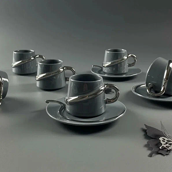 Кофейный набор 12пр. 110мл в под.уп.(х12)Фарфор 122-101 