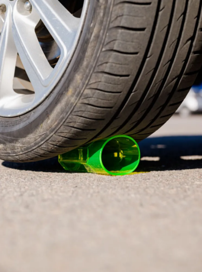 Стакан 350мл большой желтый флюр