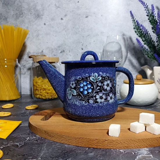 Чайник 1,0л 1с202с син. с зерн. Голубика Чайник 1,0л 1с202с син. с зерн. Голубика