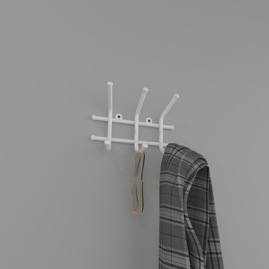 Вешалка "Норма 3" Белый